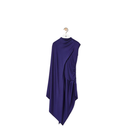 ASYMMETRIC DRAPED DRESS