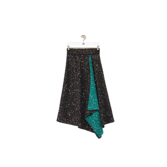 SEQUIN KNIT SKIRT