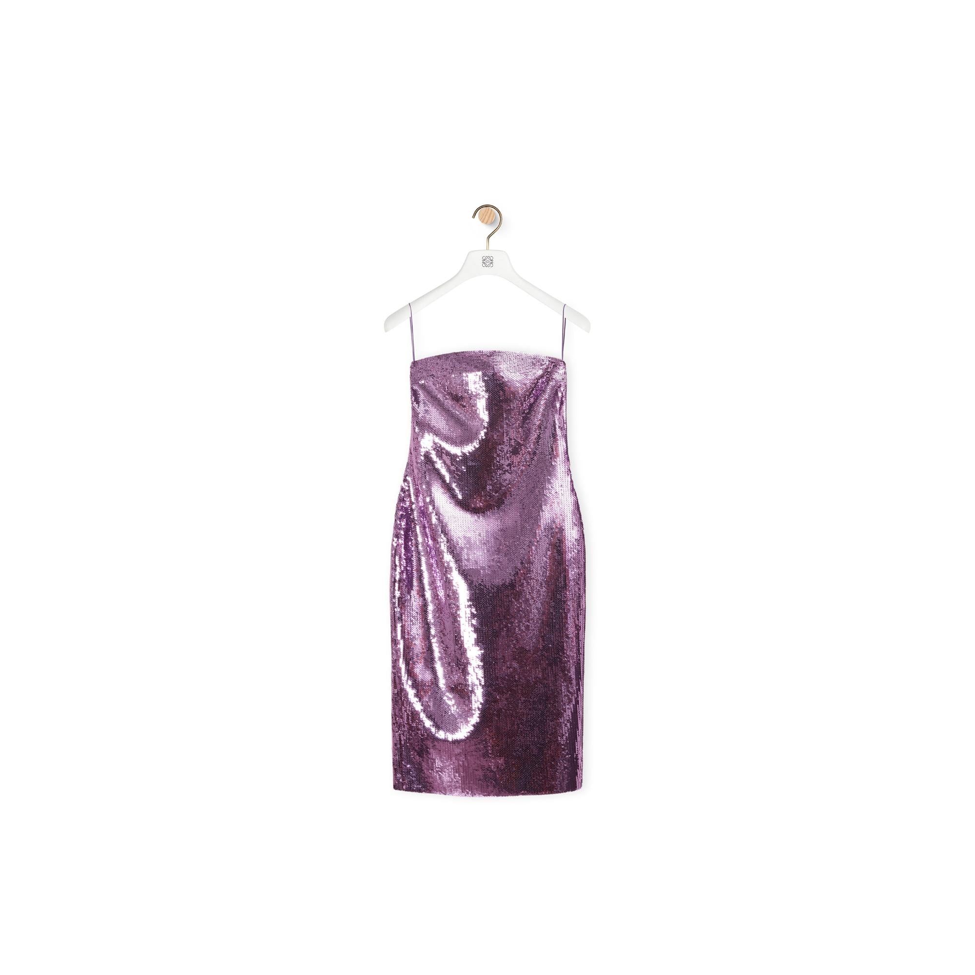SEQUIN BUSTIER MIDI DRESS