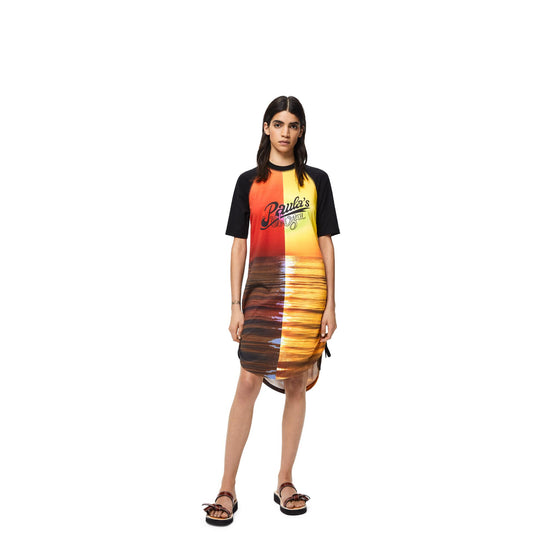SUNSET RUCHED T-SHIRT DRESS
