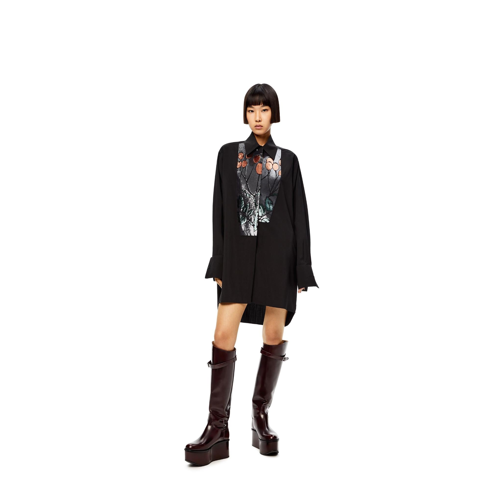 EMBROIDERED SHIRT DRESS