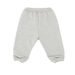 코튼 폴리 츄리닝 팬츠-멜란그레이