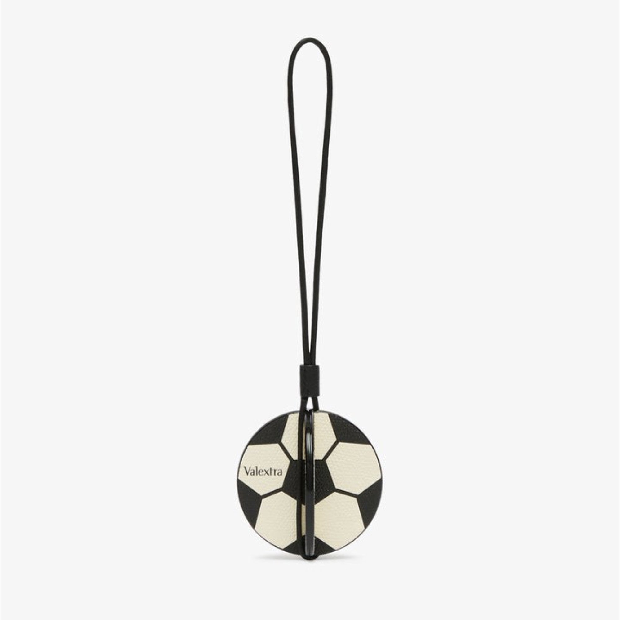 SOCCER BALL CHARM-PERGAMENA/BLACK