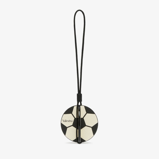 SOCCER BALL CHARM-PERGAMENA/BLACK