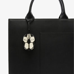 SOCCER BALL CHARM-PERGAMENA/BLACK