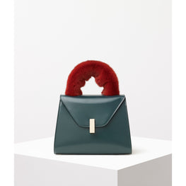 ISIDE HANDLE COVER WITH MINK FUR-RED