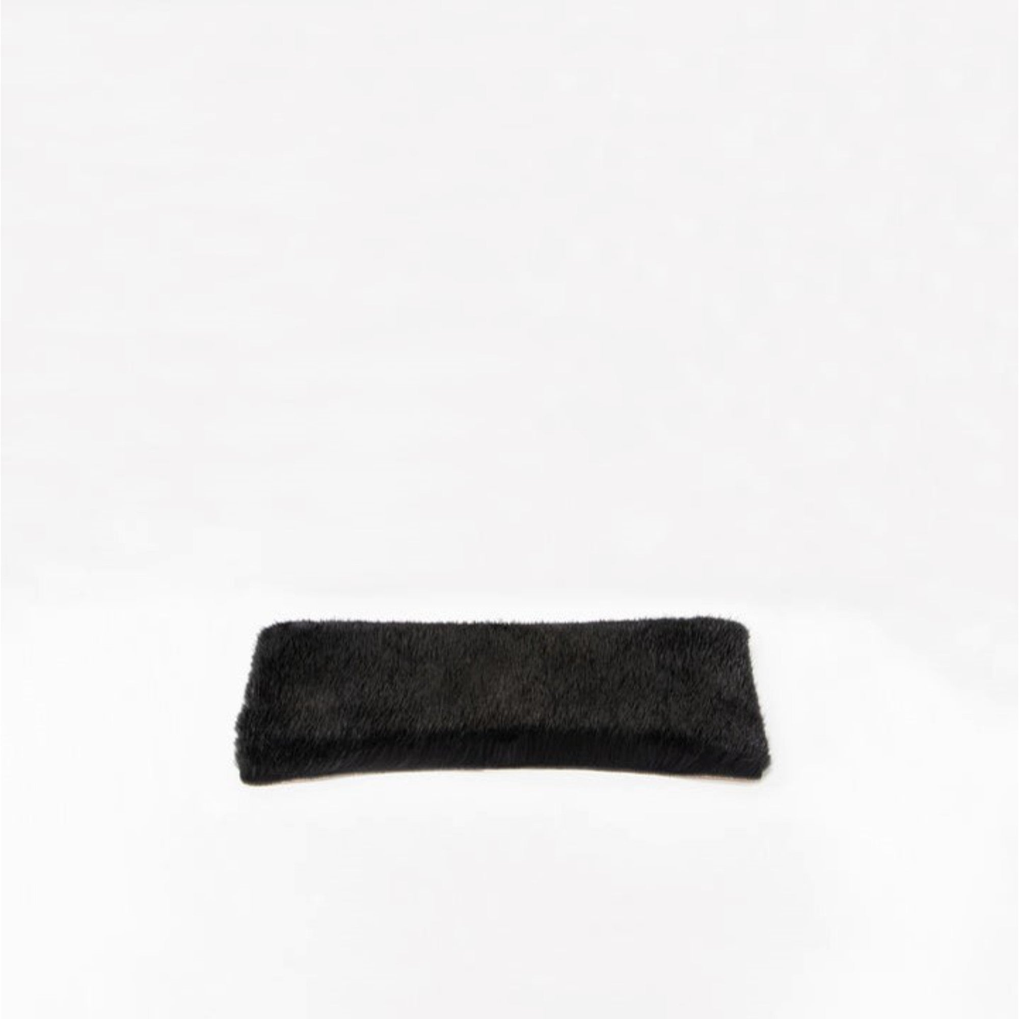 ISIDE HANDLE COVER WITH MINK FUR-BLACK