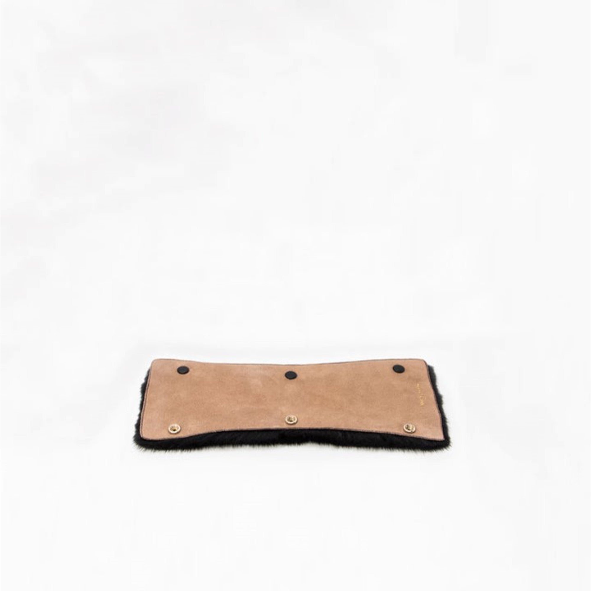 ISIDE HANDLE COVER WITH MINK FUR-BLACK