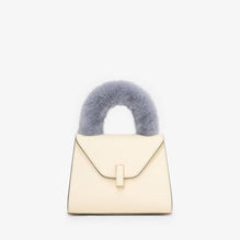 ISIDE HANDLE COVER WITH MINK FUR-AZUL