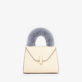 ISIDE HANDLE COVER WITH MINK FUR-AZUL