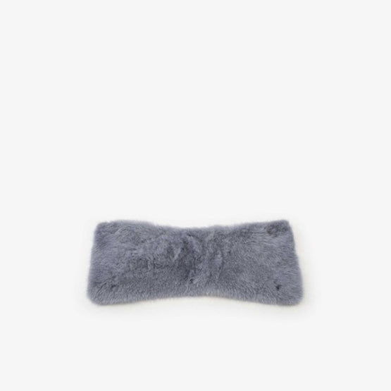 ISIDE HANDLE COVER WITH MINK FUR-AZUL