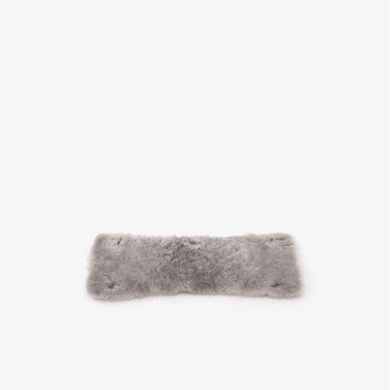 ISIDE HANDLE COVER WITH MINK FUR-CONCRETE GREY