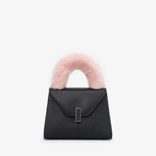 ISIDE HANDLE COVER WITH MINK FUR-PEONY