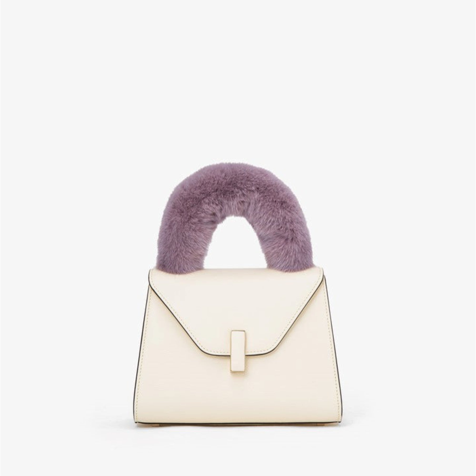 ISIDE HANDLE COVER WITH MINK FUR-LAVENDER