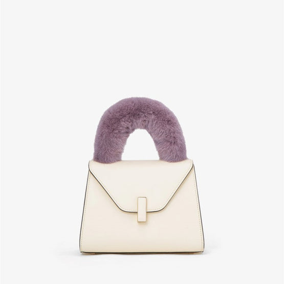 ISIDE HANDLE COVER WITH MINK FUR-LAVENDER