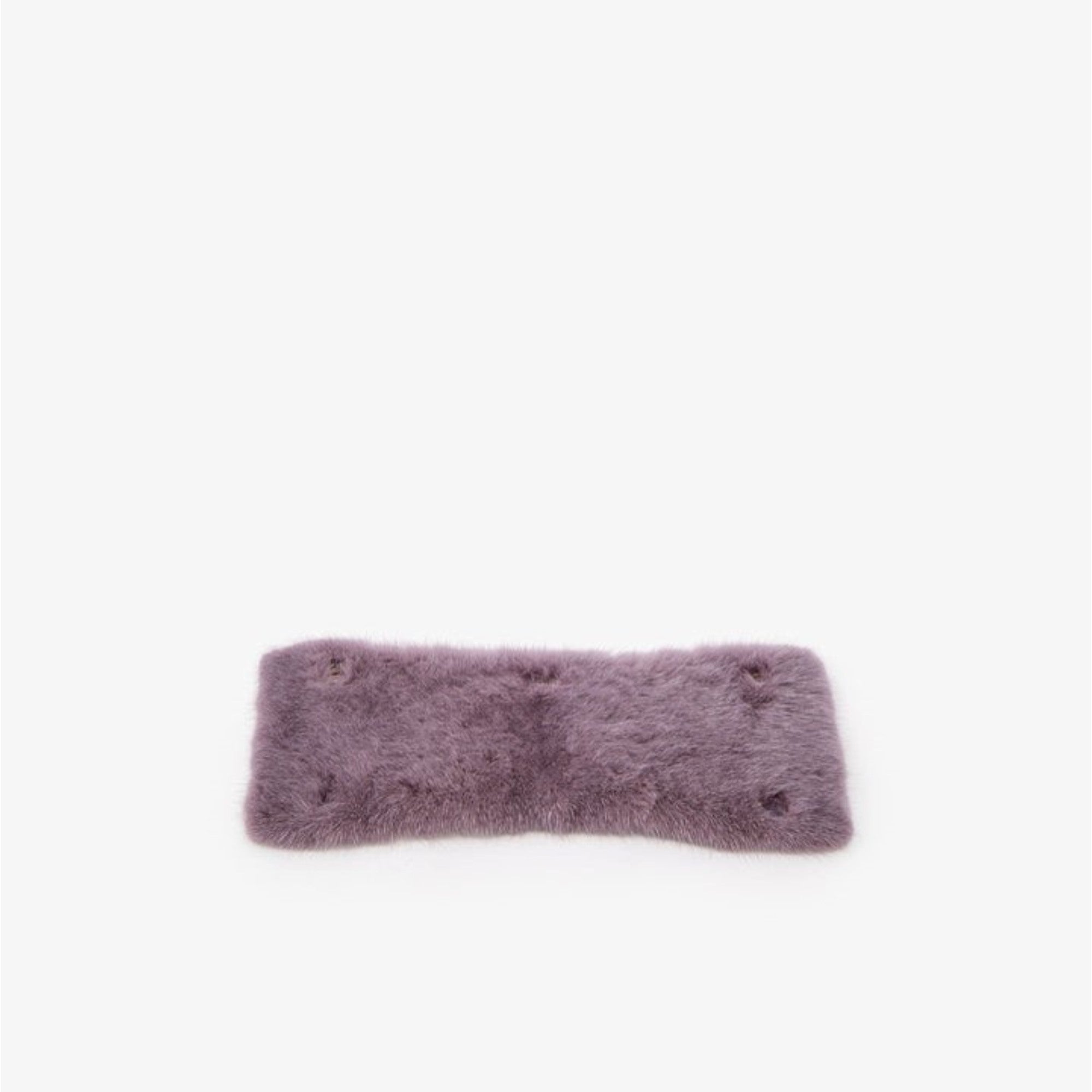 ISIDE HANDLE COVER WITH MINK FUR-LAVENDER
