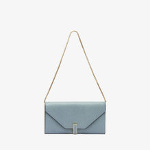 ISIDE CONTINENTAL PURSE WITH CHAIN-SMOKEY BLUE
