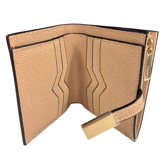 SMALL WALLET WITH COIN PURSE-BEIGE CACHEMIRE