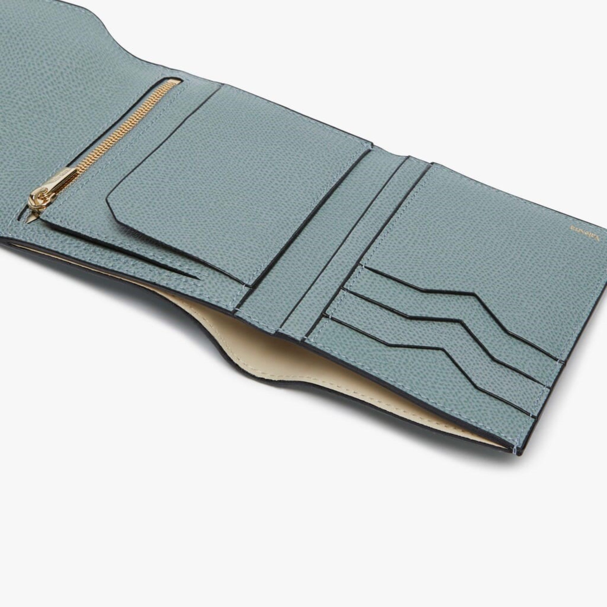 ISIDE FOLD WALLET-SMOKEY BLUE