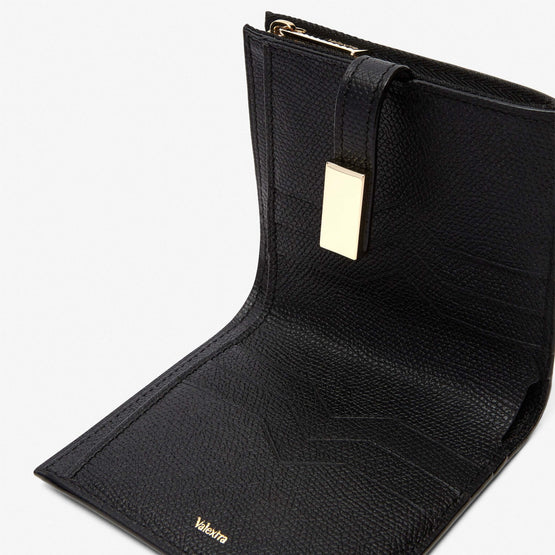 SMALL WALLET WITH COIN PURSE-BLACK