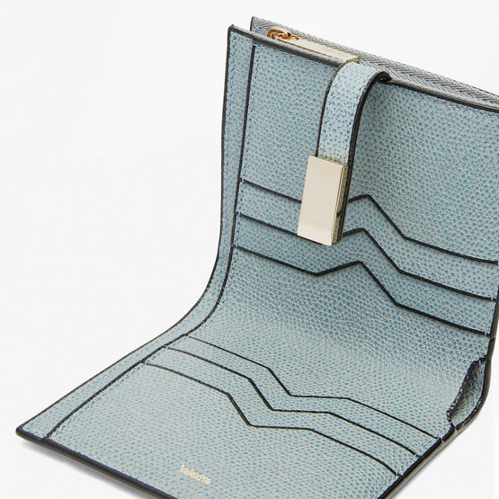 SMALL WALLET WITH COIN PURSE-SMOKEY BLUE