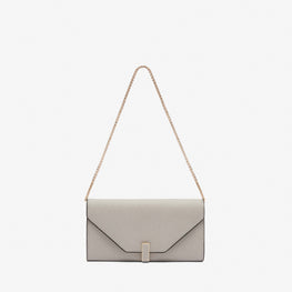 (VIP 전용제품) ISIDE CONTINENTAL PURSE WITH CHAIN-ASH GREY