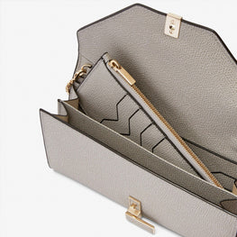 (VIP 전용제품) ISIDE CONTINENTAL PURSE WITH CHAIN-ASH GREY