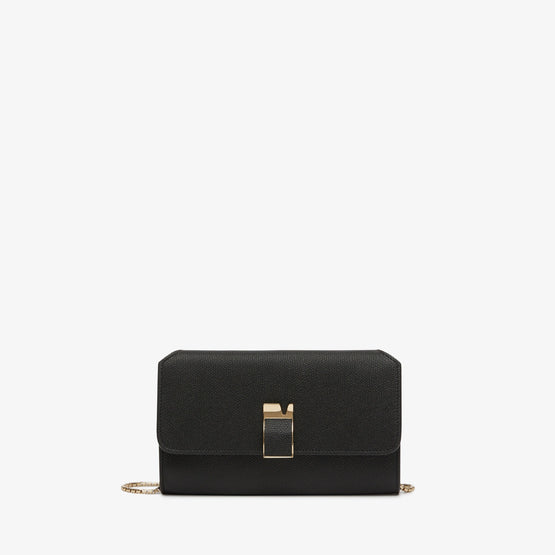 NOLO CLUTCH WITH CHAIN-BLACK