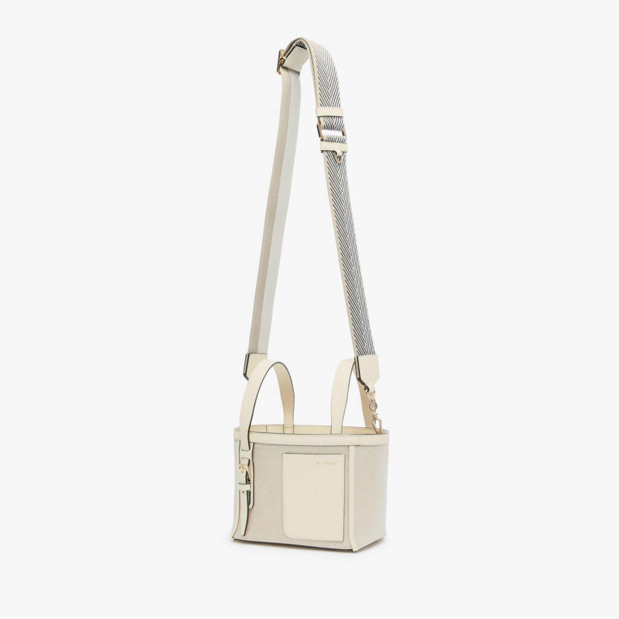 SOFT CANVAS BUCKET MICRO BAG-SABBIA/PERGAMENA/OYSTER/OFF WHITE