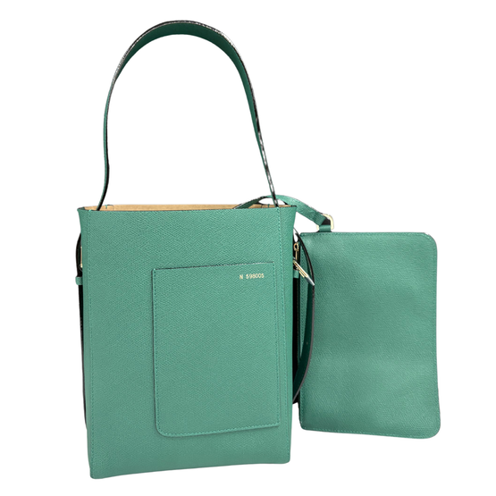 SOFT BUCKET MINI BAG-FOREST GREEN
