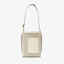 SOFT CANVAS BUCKET MINI BAG-SABBIA/PERGAMENA/OYSTER/OFF WHITE