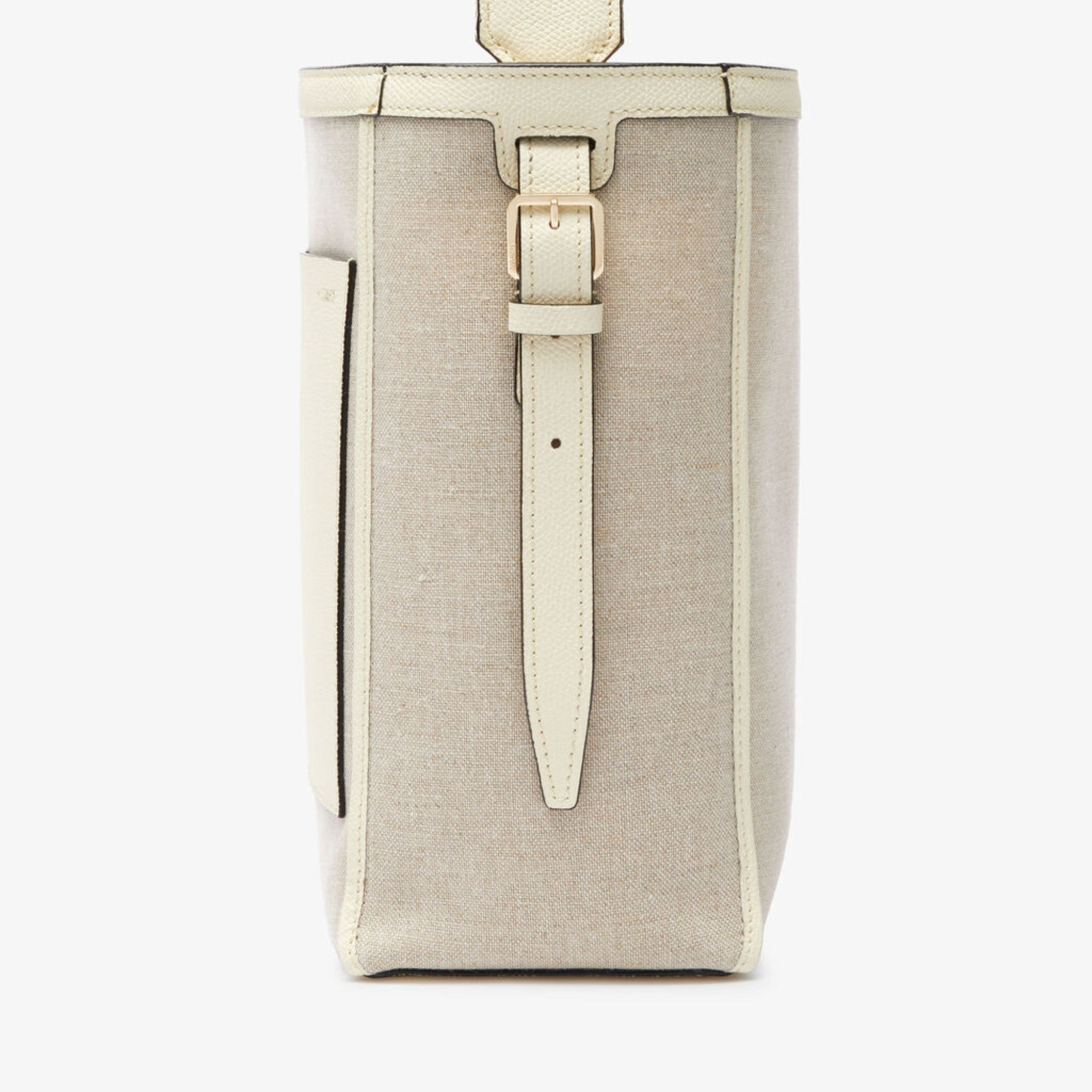 SOFT CANVAS BUCKET MINI BAG-SABBIA/PERGAMENA/OYSTER/OFF WHITE