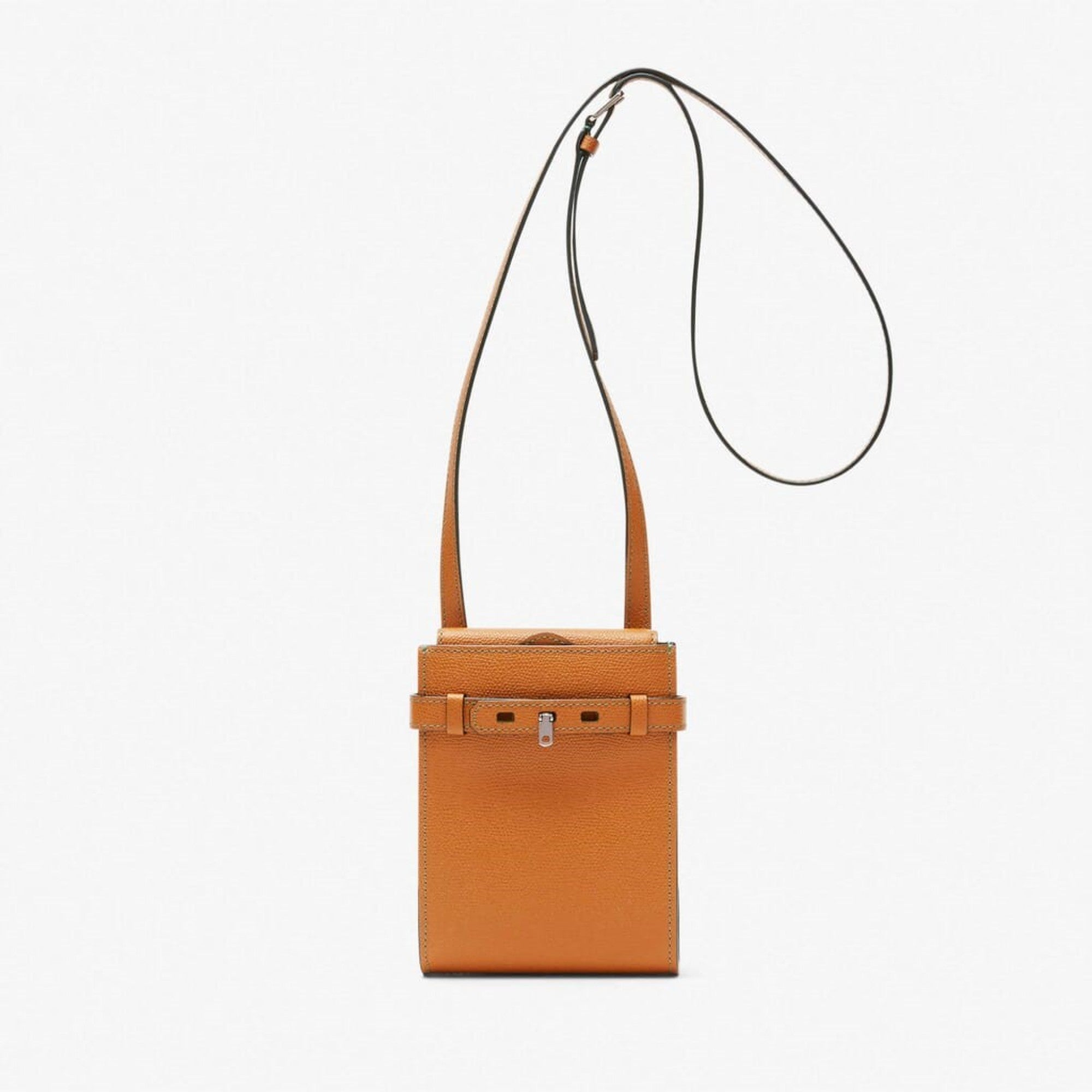 BRERA B-TRACOLLINA SLIM CROSSBODY MICRO BAG-HAVANA