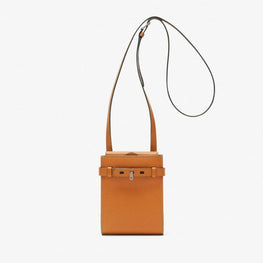 BRERA B-TRACOLLINA SLIM CROSSBODY MICRO BAG-HAVANA