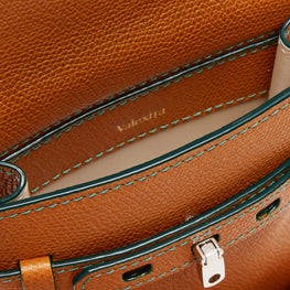 BRERA B-TRACOLLINA SLIM CROSSBODY MICRO BAG-HAVANA