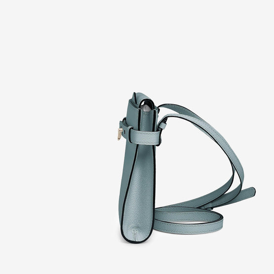 BRERA B-TRACOLLINA SLIM CROSSBODY MICRO BAG-SMOKEY BLUE