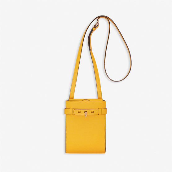 BRERA B-TRACOLLINA SLIM CROSSBODY MICRO BAG-SUN YELLOW