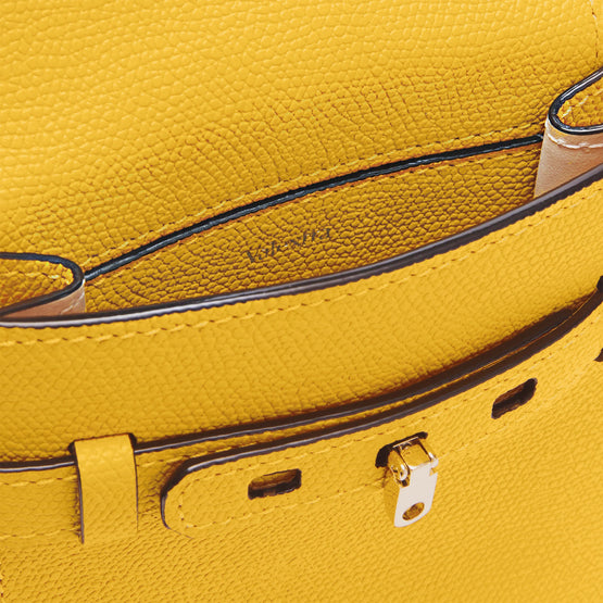 BRERA B-TRACOLLINA SLIM CROSSBODY MICRO BAG-SUN YELLOW