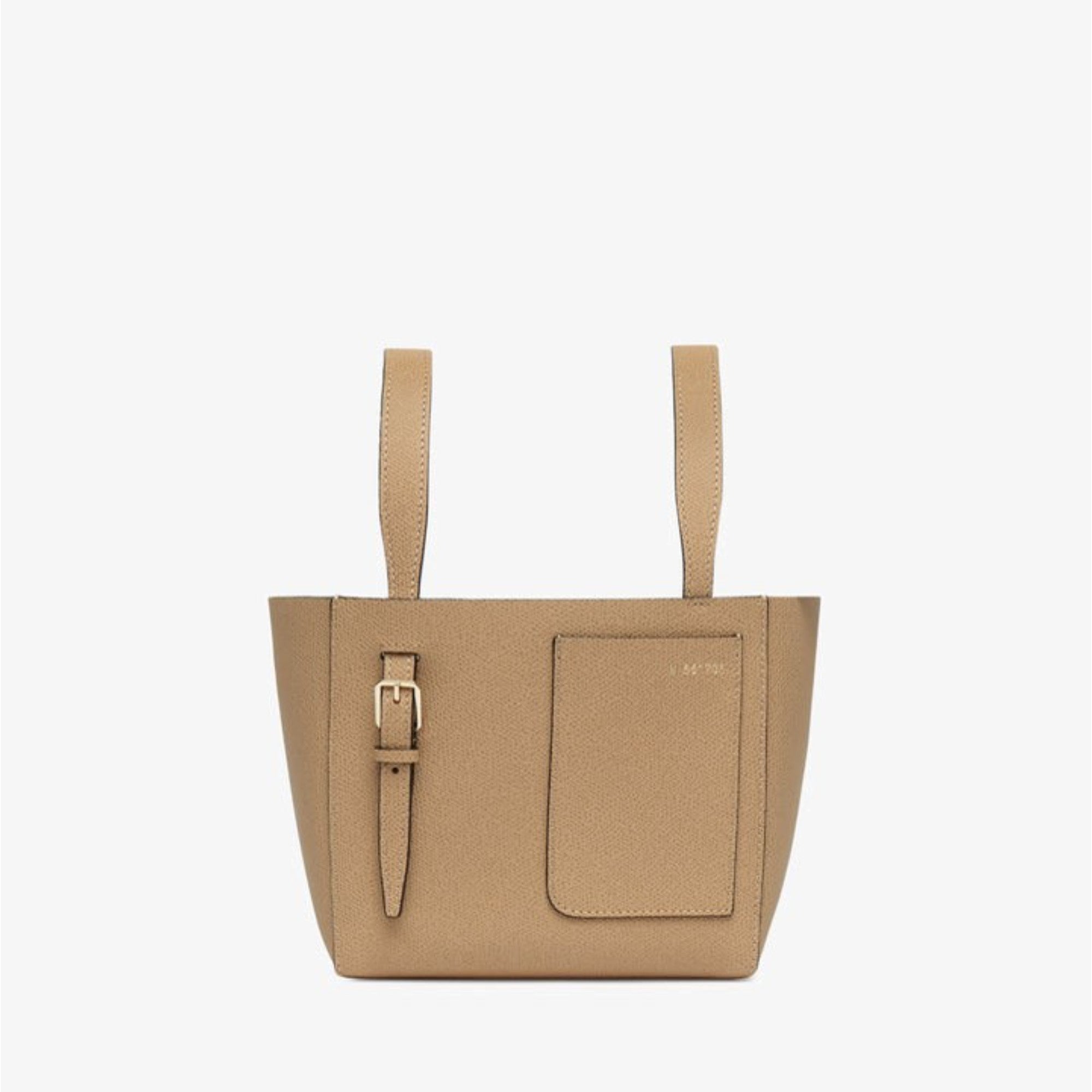 SOFT BUCKET MICRO BAG-BEIGE CACHEMIRE
