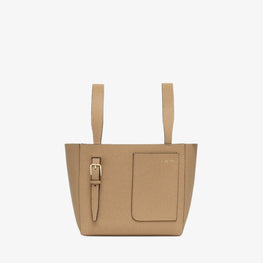 SOFT BUCKET MICRO BAG-BEIGE CACHEMIRE