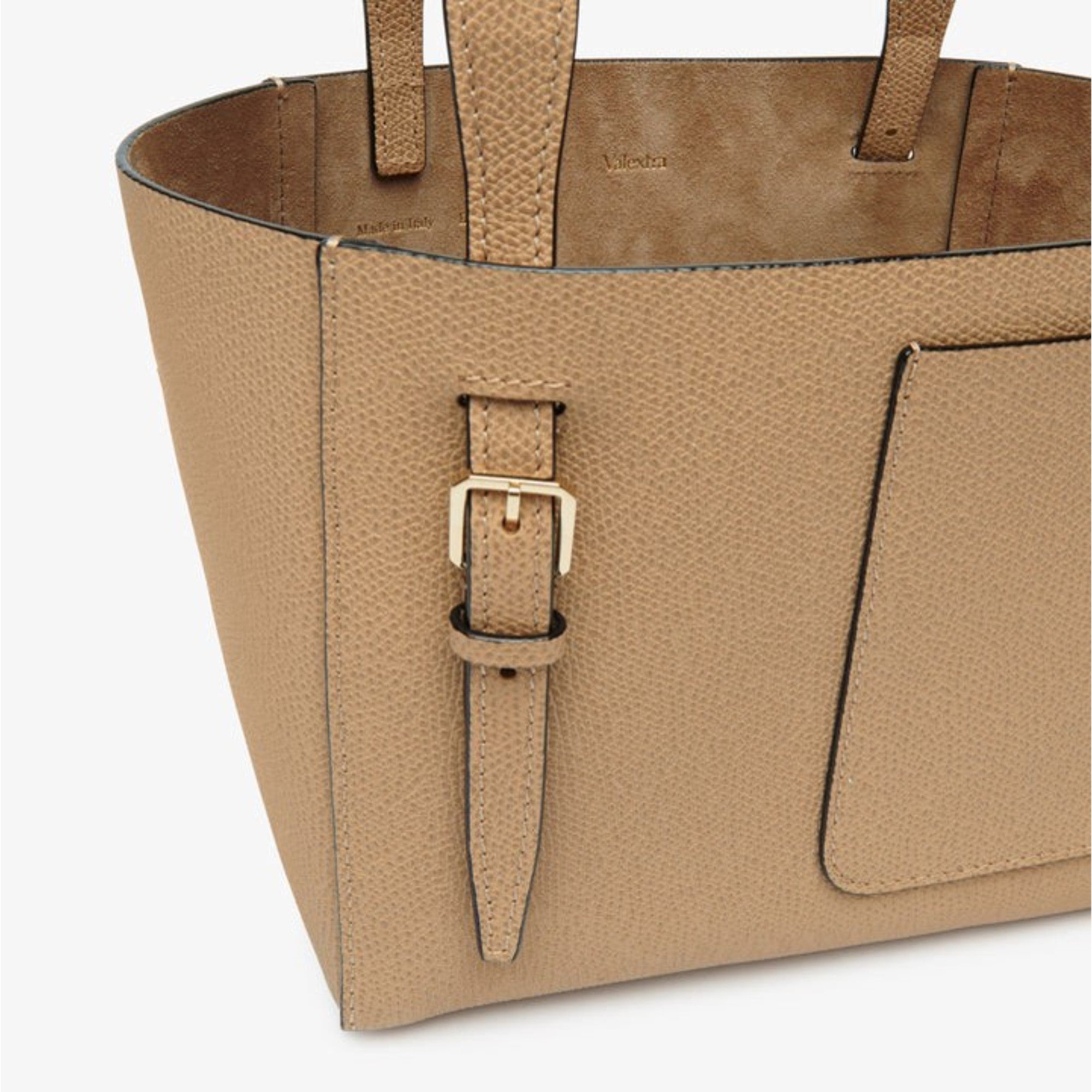 SOFT BUCKET MICRO BAG-BEIGE CACHEMIRE