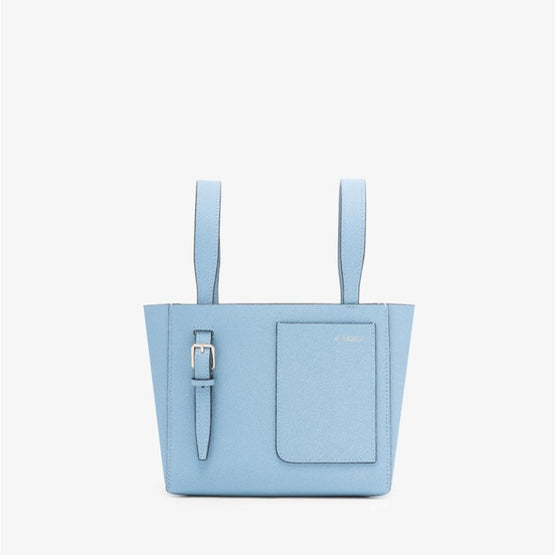 SOFT BUCKET MICRO BAG-CERULEAN BLUE