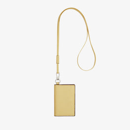 CARD HOLDER WITH LANYARD-VANILLA YELLOW