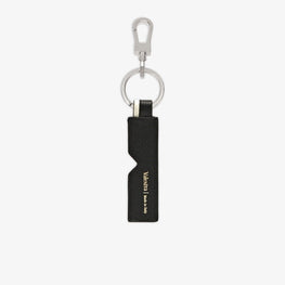 KEY HOLDER INITARSIA V-LINE-BLACK/PERGAMENA