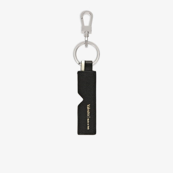KEY HOLDER INITARSIA V-LINE-BLACK/PERGAMENA