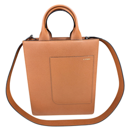 BOXY TOP HANDLE MINI BAG-GOLDEN BROWN