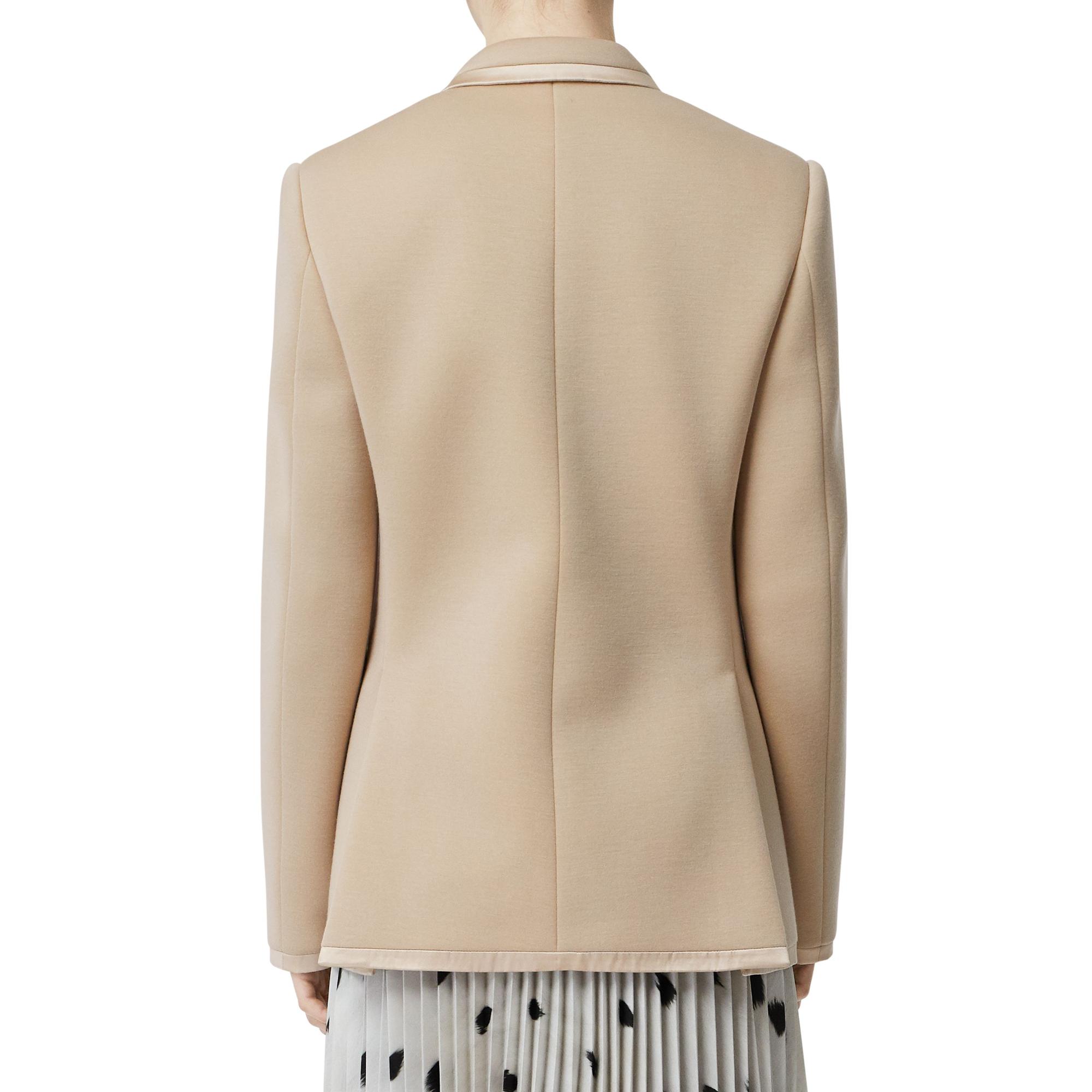 실크 트리밍 네오프렌 블레이저