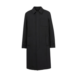 샤크 핀 디테일 테크니컬 네오프렌 카 코트