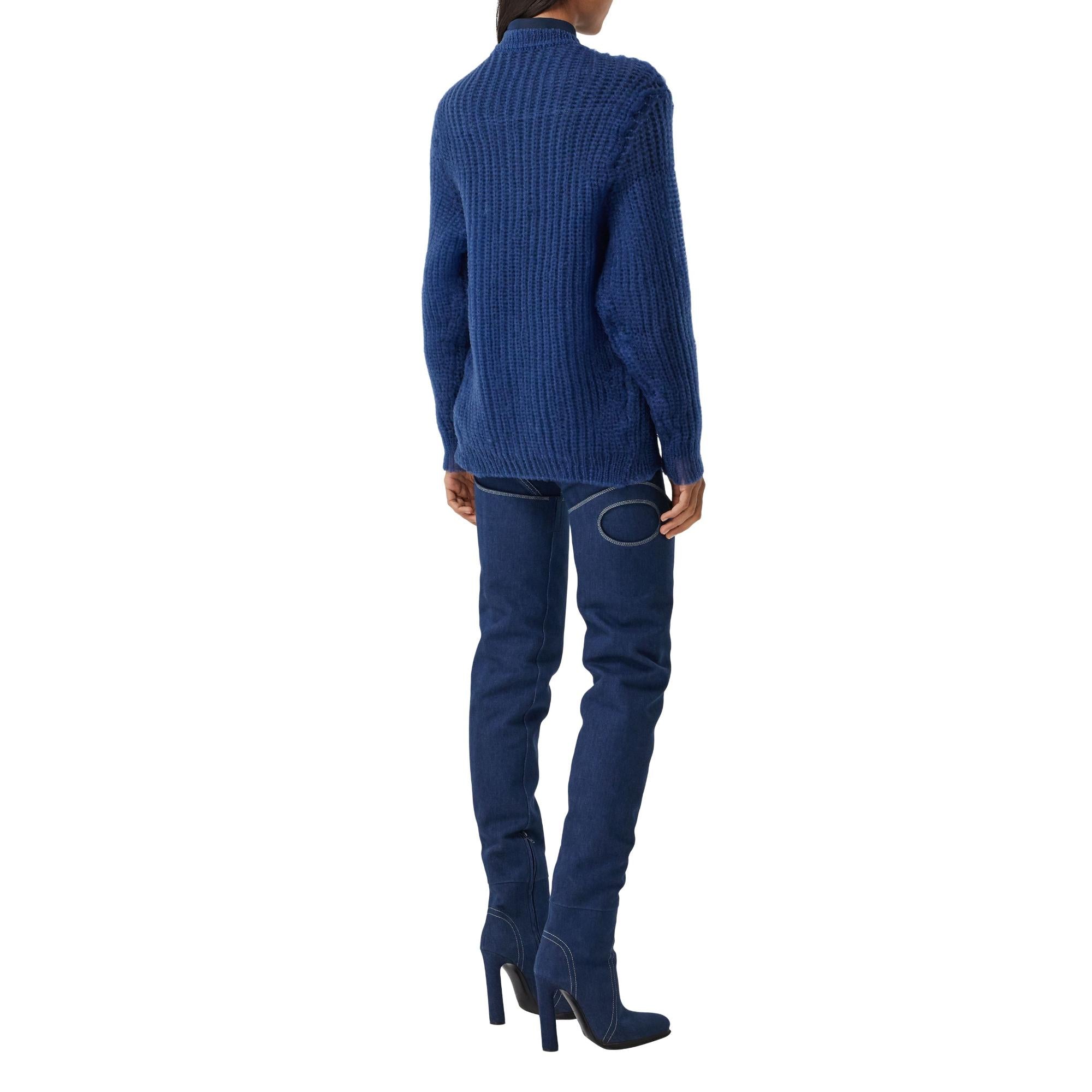 테크니컬 니트 리컨스트럭티드 스웨터