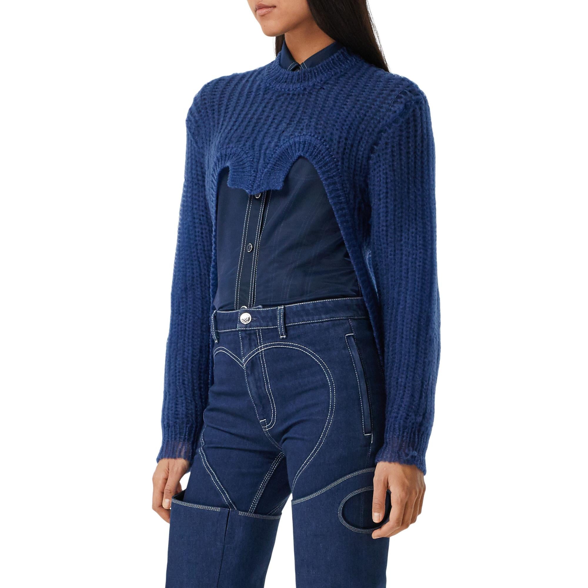 테크니컬 니트 리컨스트럭티드 스웨터